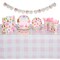 183 Piece Girls One Happy Camper Birthday Party Supplies with Plates, Napkins, Cups, Goodie Bags, Tablecloth, Banner and Cutlery (Serves 24)